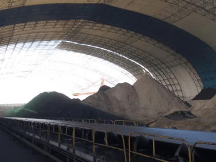 德兴煤棚料仓网架